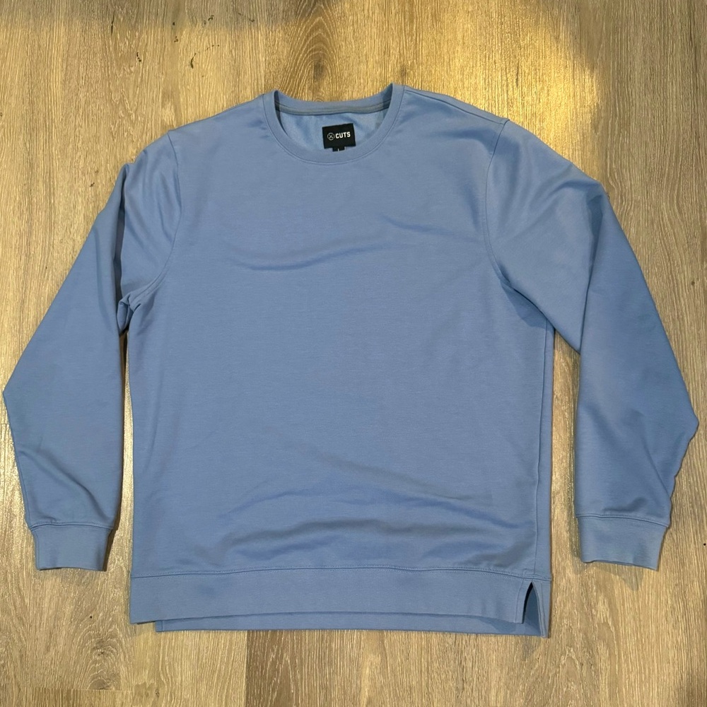 Cuts Clothing - Hyperloop Pullover Split Hem - Infinity Blue